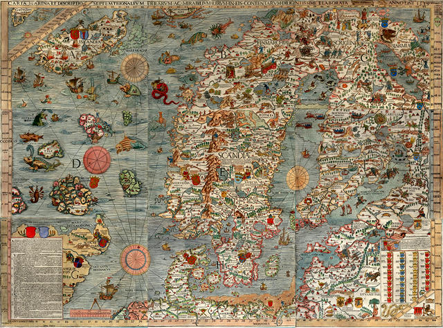 The oldest map of Scandinavia